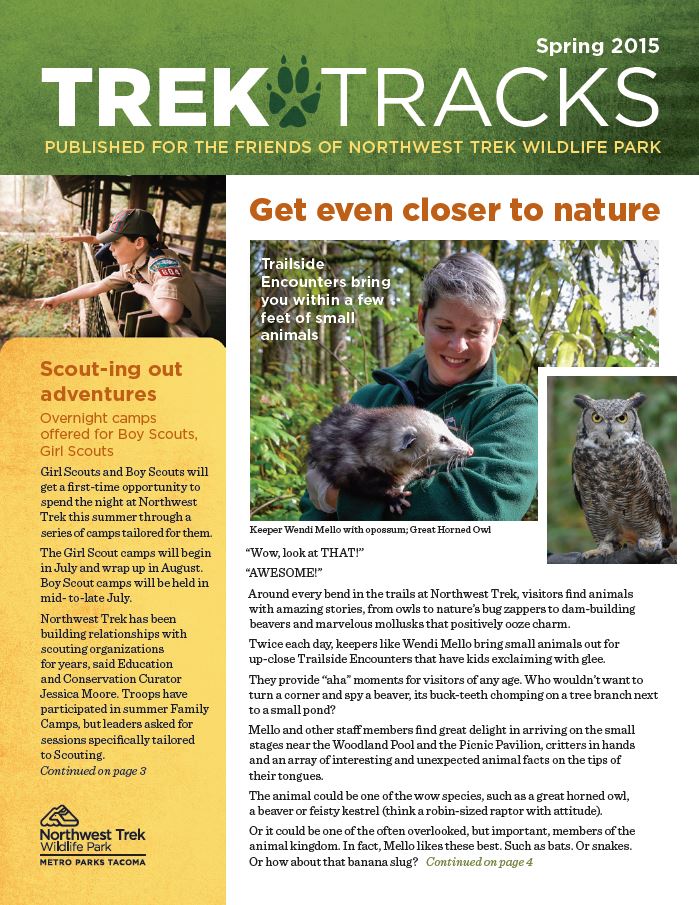 Trek Tracks newsletter spring 2015
