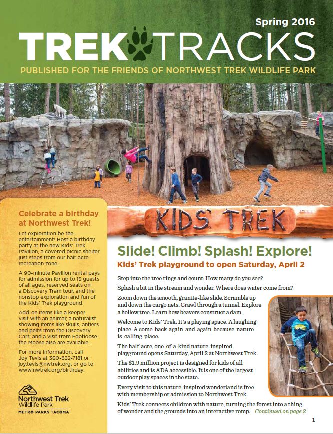 Trek Tracks newsletter spring 2016
