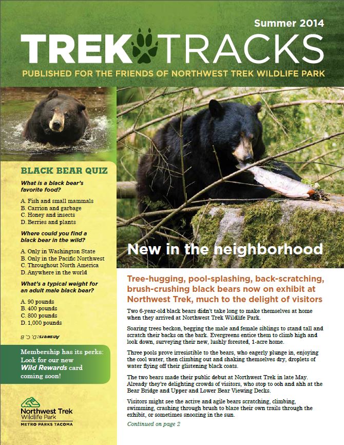 Trek Tracks newsletter summer 2014
