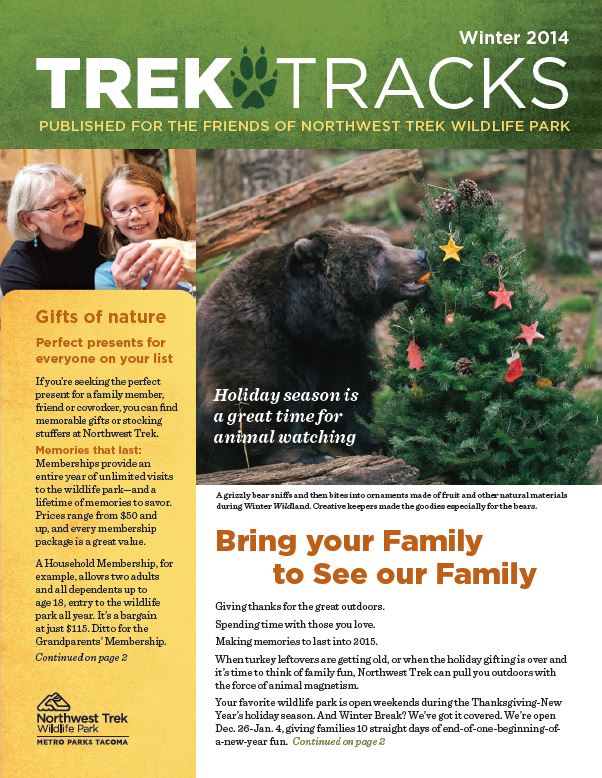 Trek Tracks newsletter winter 2014