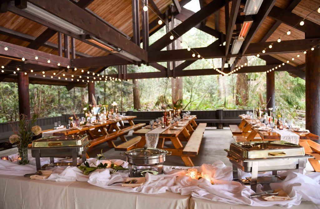 wedding pavilion buffet