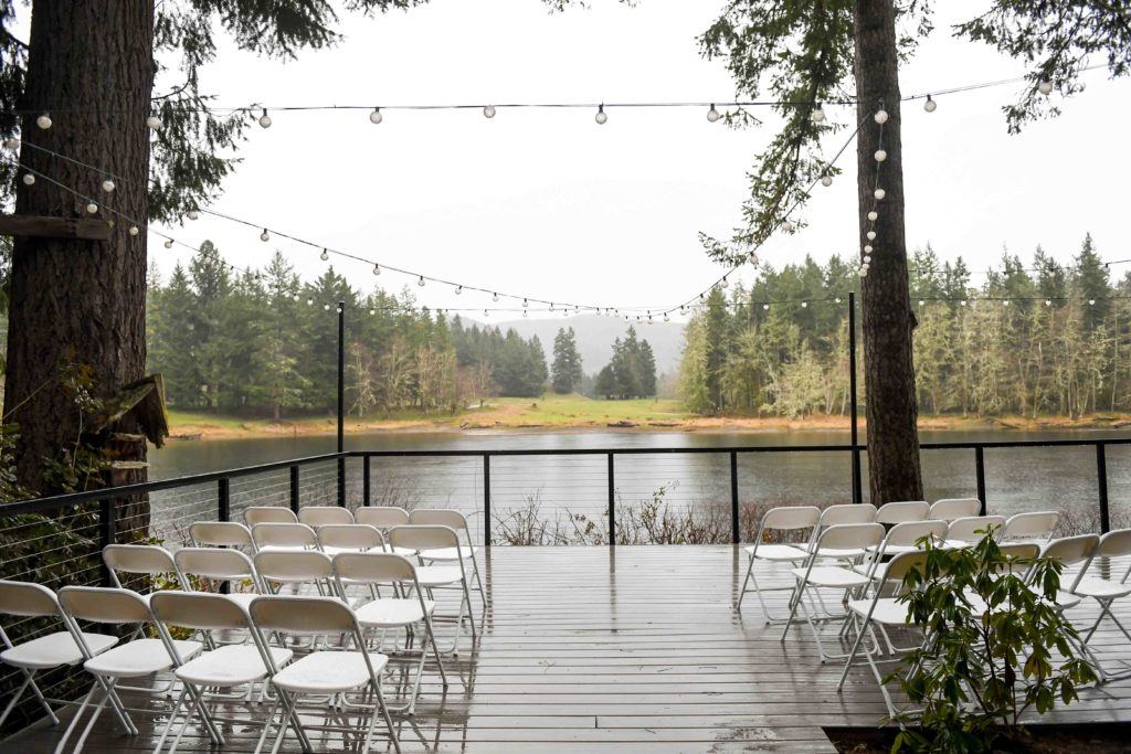 wedding seats lake