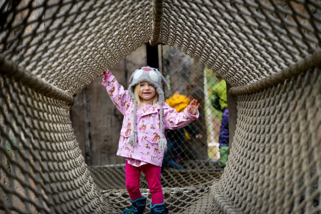 Toddler playing in Kids' Trek