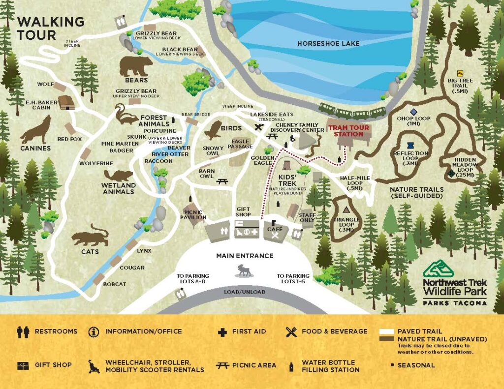 Northwest Trek Map